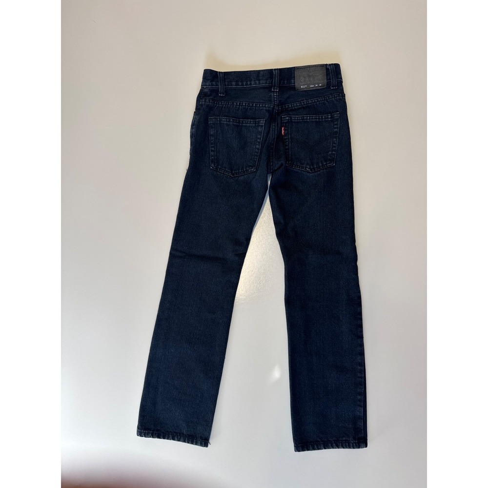 Levis 511 Slim Boys Jeans Dark Wash Indigo Size 12 Regular 26x26 6157-508 - Picture 7 of 9